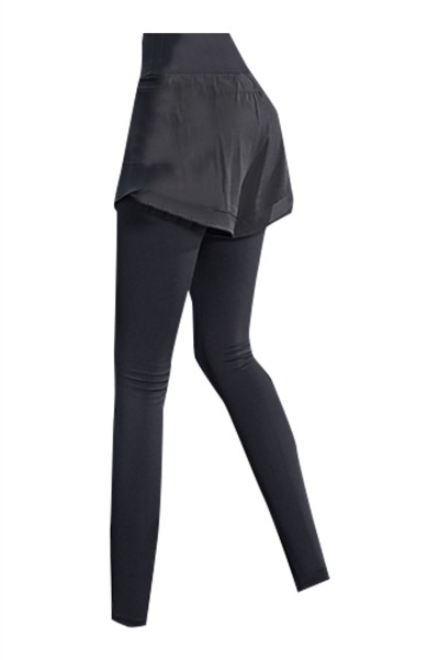 Fitness pants women's high waist fake two-piece running Yoga Pants elastic tight fitting autumn and winter wear quick drying exercise pants  SKSP024 detail view-6
